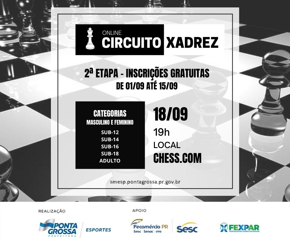 Circuito Sesc de Xadrez on-line - Sesc Paraná